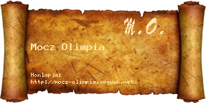 Mocz Olimpia névjegykártya